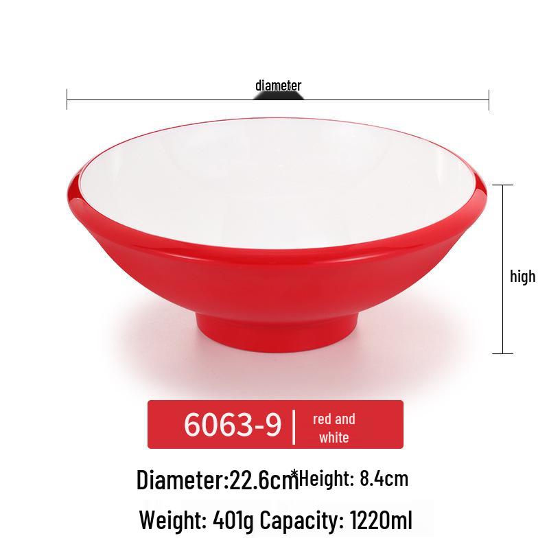 Melamine Noodle Bowl for Noodle Restaurants: Ideal for Luosifen, Malatang, Rice Noodles, and Chongqing Xiaomian
