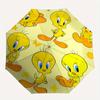 Looney Tunes Tweety Bird Automatic Open/Close Umbrella   Compact Travel Umbrella, 8 Rib Heavy Duty Construction, Ideal Gift, 180
