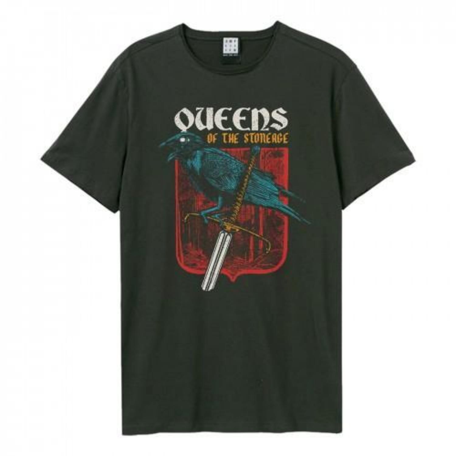 Amplified Unisex Adult Sword And Crow Queens Of The Stone Age T-Shirt S