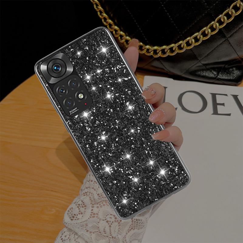 

Розкішний чохол для телефону Bling Glitter для Xiaomi Redmi Note 11 10 9 Pro 11S 10S 9S Poco X3 NFC Pro М яка обкладинка TPU Xiaomi Redmi Note 11 чорний