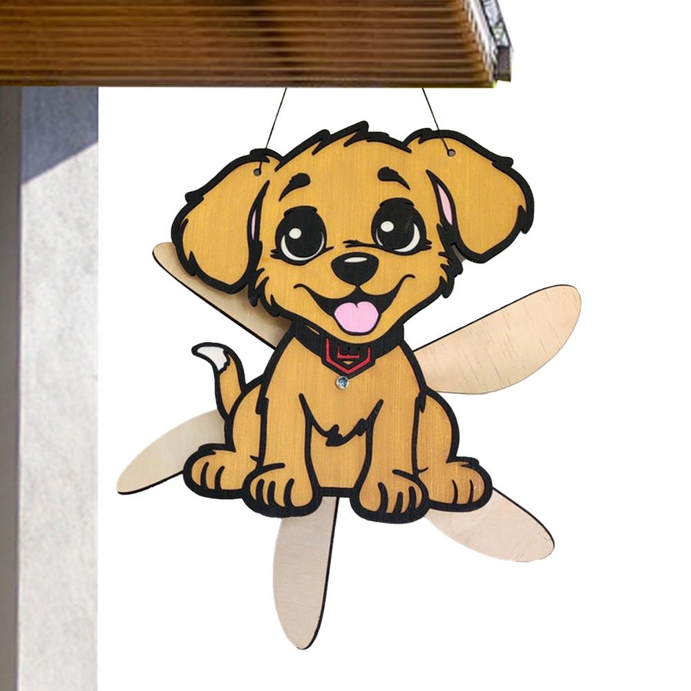 

Животное Ветряк Деревянный Мультяшный Животное Ветряки Атмосферостойкое Подвесное Украшение Для Сада Патио Улицы