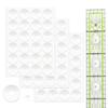 72Pieces Universals Silicone Shims with Various Quilting Templates Size for Flexible Sewing and Crafting Applications
