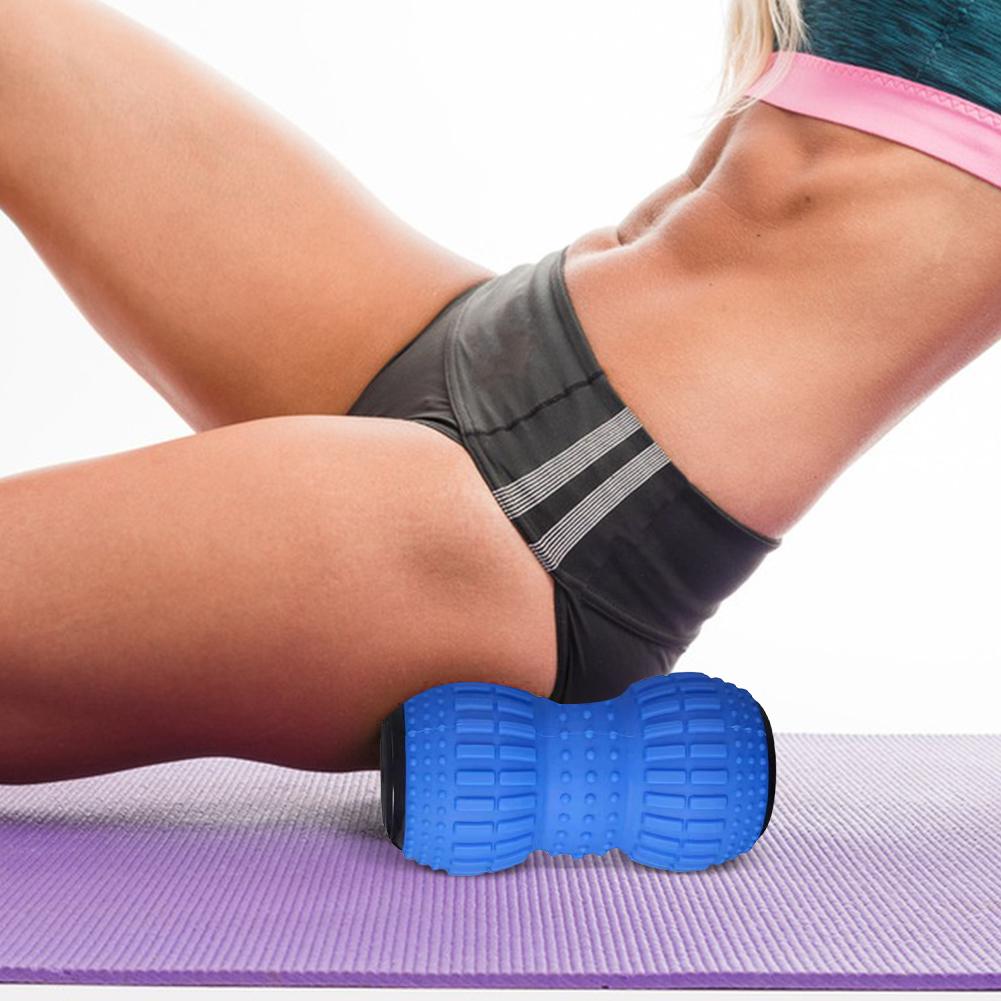 Electric Peanut Ball Ergonomic Massage Ball Rechargeable Vibrating Roller 3 Speed for Myofascial Release & Muscle Recovery