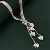 925 Silver-Plated Tai Chi Snake Bone Necklace, Korean Style, 46CM, In Stock, Popular Design