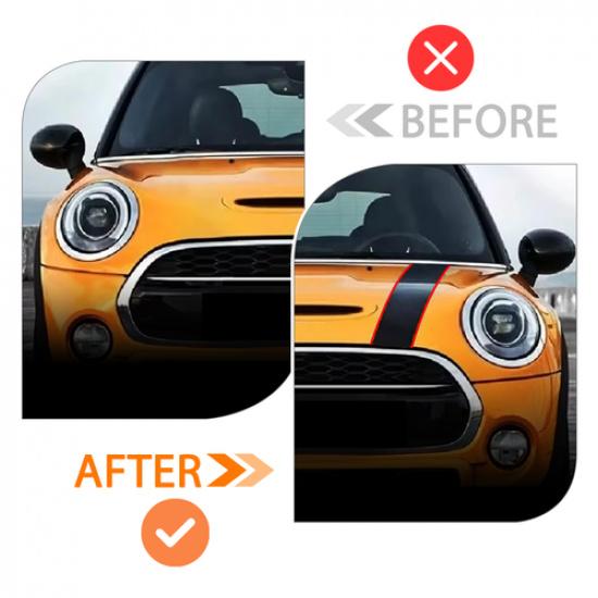 Car Hood Decal Sticker For MINI Cooper F55 F56 Bonnet Engine Cover Racing Stripe