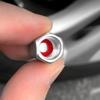 AAAIJ1 4Pcs Aluminum Alloy Car Tire Valve Cap Dust Cover Accessories For Tesla Model 3 Model S Model X Model Y Cybertruck Roadster
