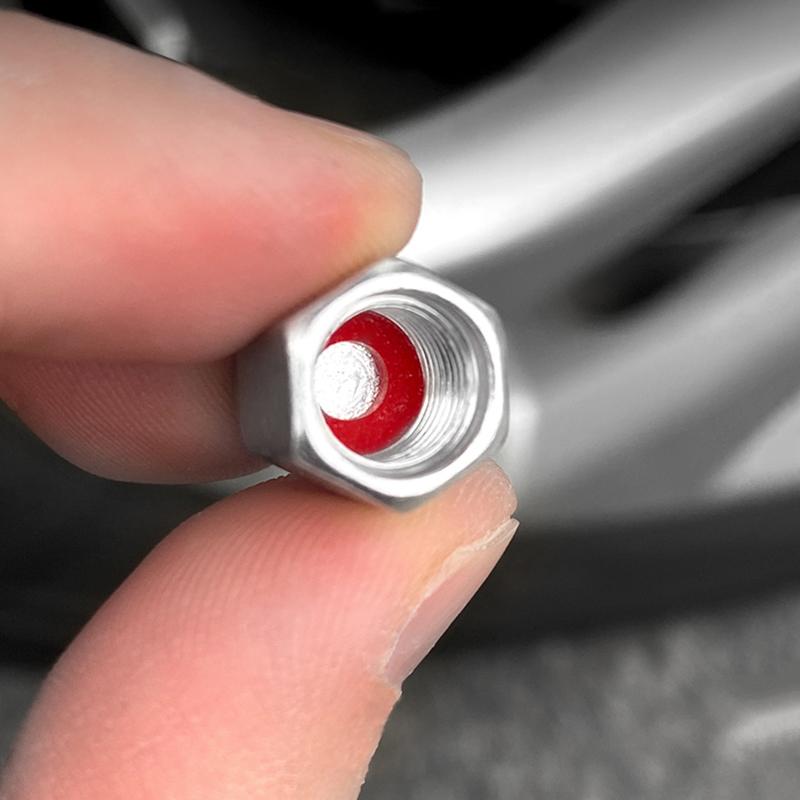 AAAIJ1 4Pcs Aluminum Alloy Car Tire Valve Cap Dust Cover Accessories For Tesla Model 3 Model S Model X Model Y Cybertruck Roadster
