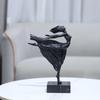 Creative Abstract Metal Girl Ballet Dancing Girl Sculpture Realistic Figure Statue Metal Figurine Home Decoration Accessories