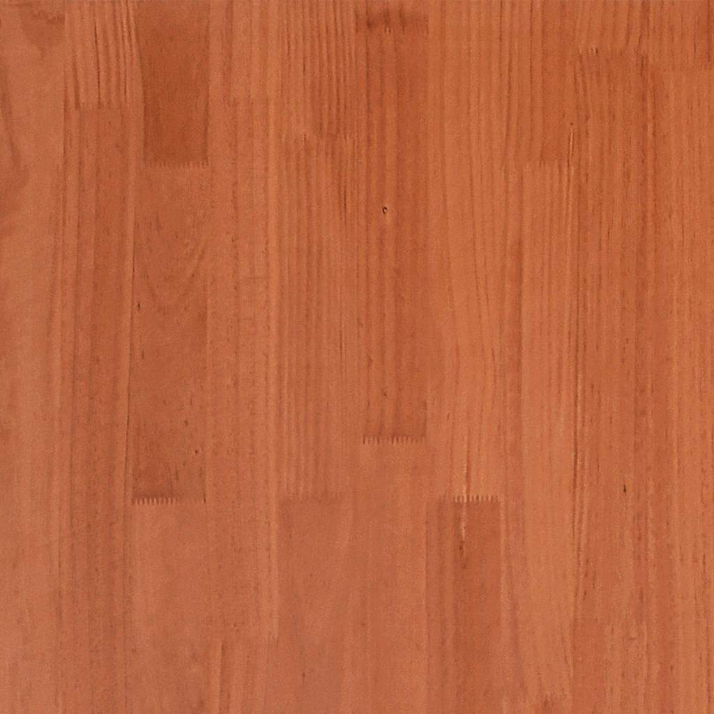 Solid Wood Bed Without Mattress Wax Brown 140x200 Cm Pine Wood
