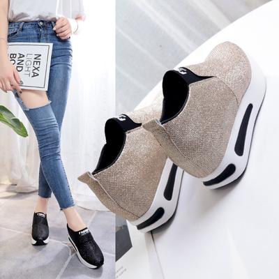 Damenschuhe Damen Flache Schuhe mit dicker Sohle Slipper Stiefeletten Lässige Plateau Sportschuhe 2025 Neu