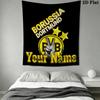 BVB Custom Name Wall Tapestry Aesthetic Wall Hanging Printed Fabric Blanket Decorative Tapestries for Bedroom Living Room Home Decor