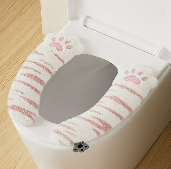 

2025 Новый универсальный чехол для сиденья унитаза: Плотный, моющийся и с ручкой для всех сезонов