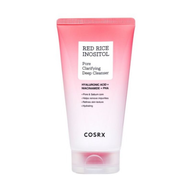 COSRX Red Rice Inositol Pore Clarifying Deep Cleanser 150ml – Deep Pore Foam Cleanser for Smooth, Clear Skin