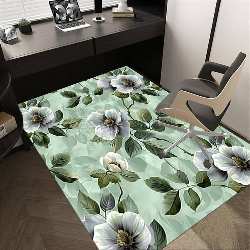 1PC Floral Pattern Extra Large Non-Slip Floor carpet, Office, family, bedroom, Studio - Large Area Rug Indoor Rugs, Vibrant Colors-W213