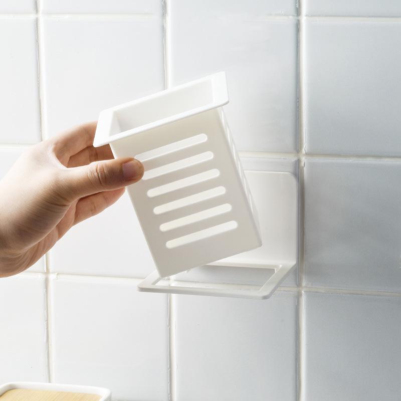 Multi Purpose Wall Mounted Plastic Chopstick Holder for Kitchen Storage