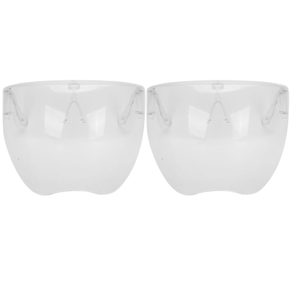 2 Stück Ohrhaken Typ Transparentes Gesichtsschutz Anti-Beschlag Staubdicht Gesichtsabdeckung für Erwachsene Kinder