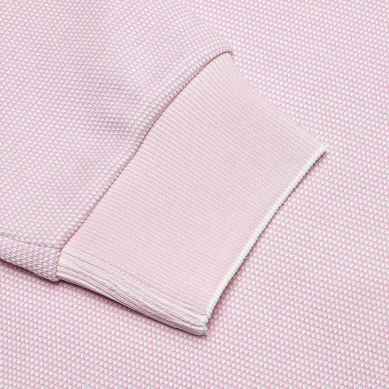 FILA Casual Versatile Knitted Pullover Sweatshirt Women sweatshirt Gray Purple Pink F11W513209FLP