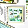 1 Sheets Cute Snacks Beverages Decorative Stickers Star Flash Film Scrapbooking DIY Collage Material Sticker Korean Stationery