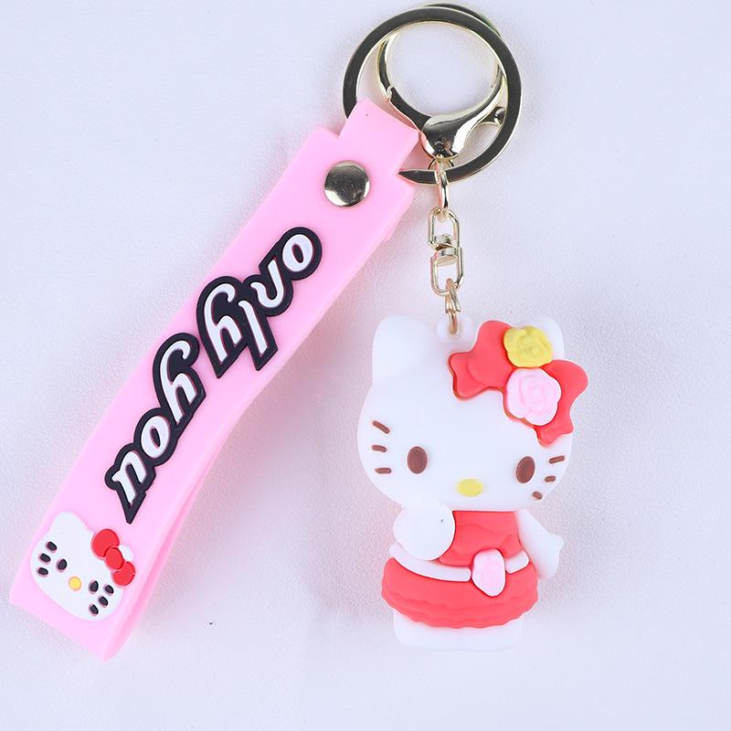 Sanrio Cartoon Couple Keychain Pendant Figurines Gift Set