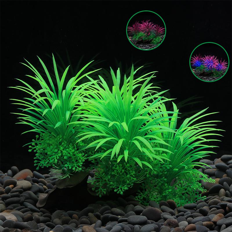 Fake Aquarium Plant Decoration Set - Water Grass Landscaping for Fish Tank (CT30)