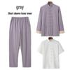 Men's Cotton Linen Three-Piece Tang Suit: Chinese Style Frog Button Hanfu, Retro Lay Buddhist Robe, Tea Attire