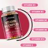 Complex B Vitamin Capsules, Containing Vitamin B1, Vitamin B2, Biotin, High-potency Formula, Suitable for Adults.