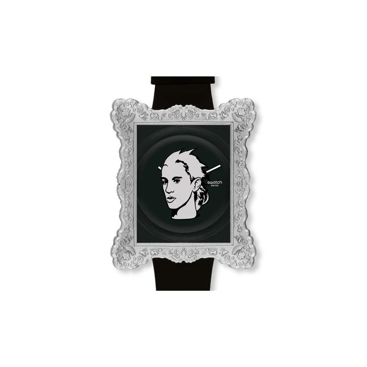 SWATCH Unisex 41mm Black Watch SUOZ121 SUOZ121 Black Dial