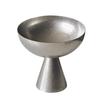 BRStainless Steel High-legged Dessert Cup Dessert Tray Silver Ice Cream Bowl Pudding Bowl Tableware Fruit Tray Kitchen ContainerEY