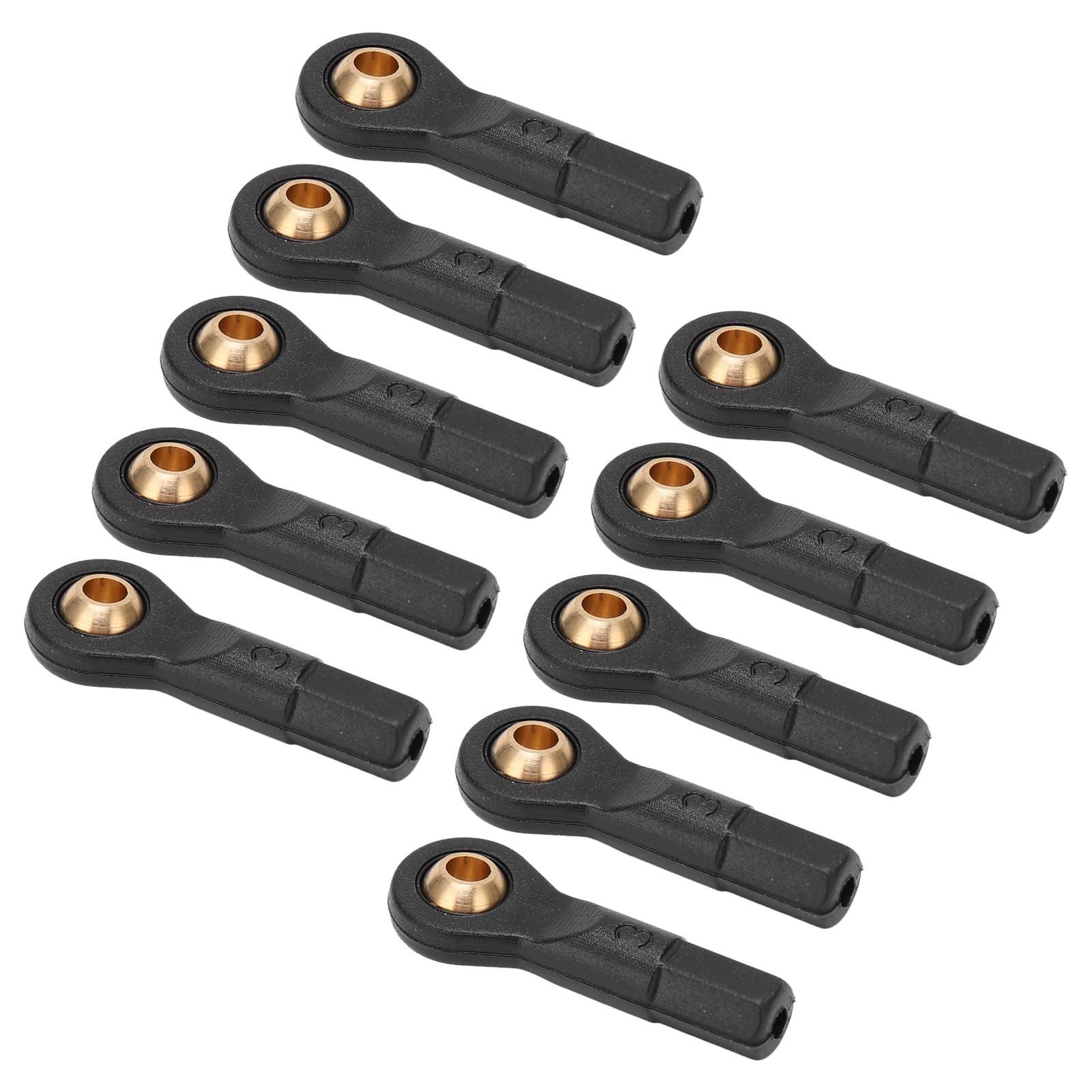 

10pcs RC Tie Rod End Plastic Material Black 2.5mm Aperture 23mm Height Ball Head Holder Tie Link Rod End for 1 10 RC Car