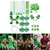 Patricks Day Irish Festival Body Sticker Bracelet Necklace Carnival Custume Set
