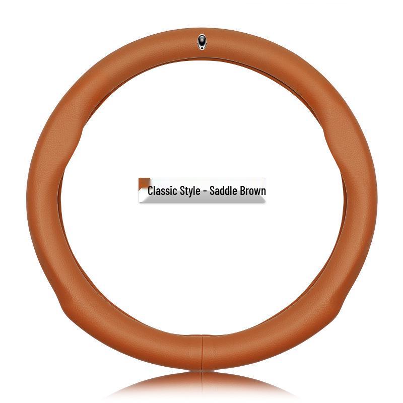 ORA Genuine Leather Steering Wheel Cover - Black Cat, Good Cat GT, White Cat, Lightning Cat, Cherry Cat, iQ Models