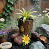 Boot Vases Boot Planter Rustics Farmhouse Flower Pot Outdoor Decorative Plant Pot Bucket for Wedding,Gardens Home Decors
