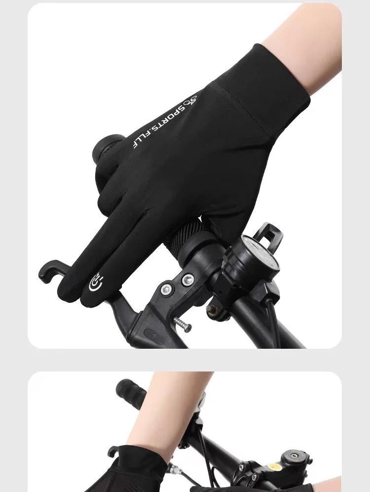 Gants Homme Sans Doigts Protection UV pour Conduite et Cyclisme - Soie Glacée, Style Fin d'Été.