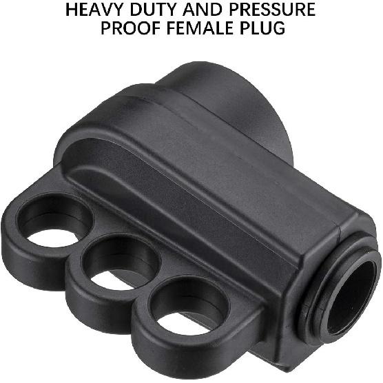 Miady 50AMP RV Replacement Female Plug with Easy Unplug Design, ETL Certified