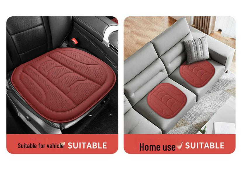 Universelles Leder-Autositzkissen für alle Jahreszeiten - Passend für Pick-ups, SUVs, Limousinen und Geländewagen