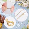 18K Gold Plated Spring Clasps Brass Round Clasps Open Ring Jewelry Spring Clasp Connector for Brecelet Neckalce Jewelry DIY