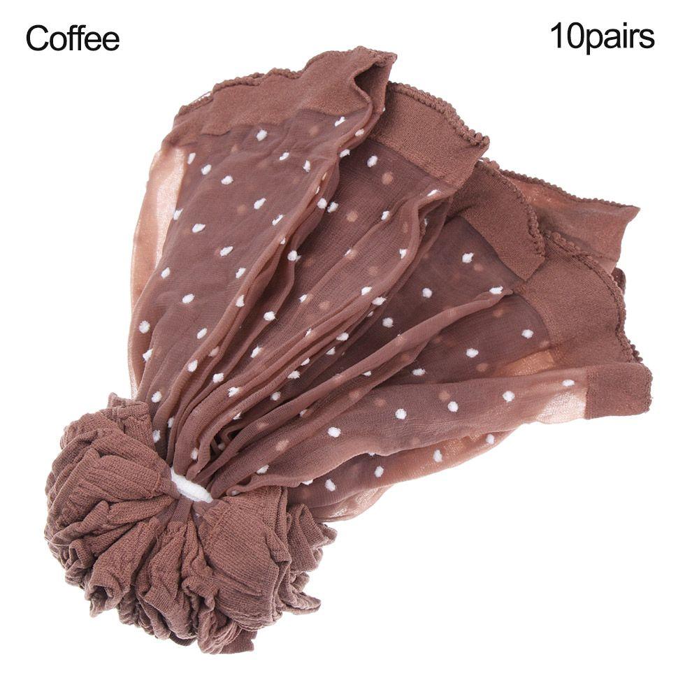 5 par modnych, ciepłych skarpet na jesień i zimę, damskie, dziewczęce, jednokolorowe, z szerokim ściągaczem, nylonowe, do kostek, damskie, męskie, Sokken Czarny/Beżowy