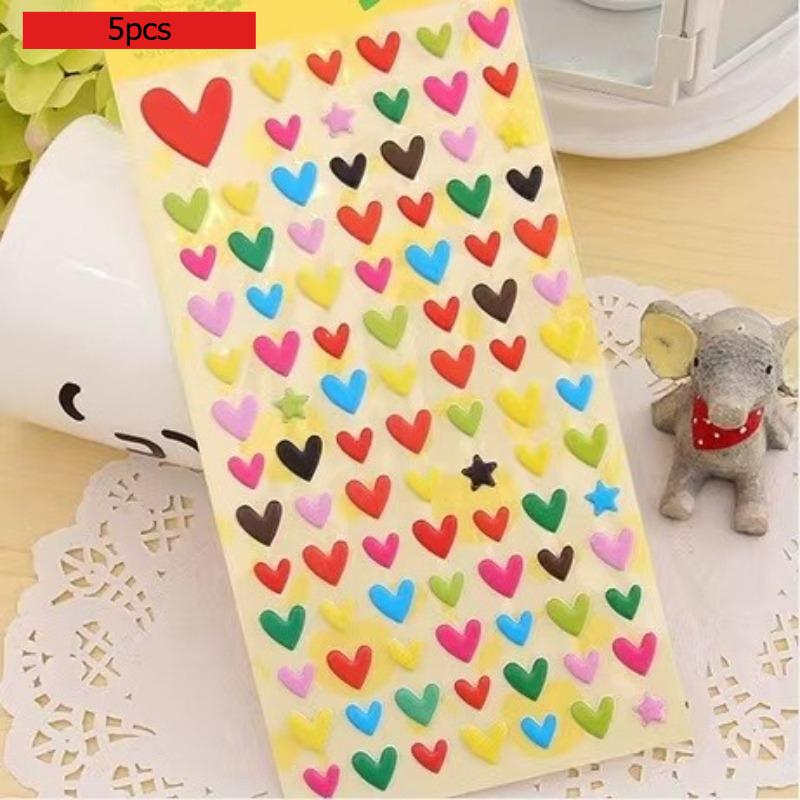 Childrens Cartoon Stationery Stickers 3D Three Dimensional Bubble Small Animal Kindergarten Reward Early Education Gift Lovely