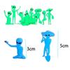 Luminous Alien Ornament UFO Plant Decoration Prop Figurine Set Alien Kit Decorative  Bedrooms