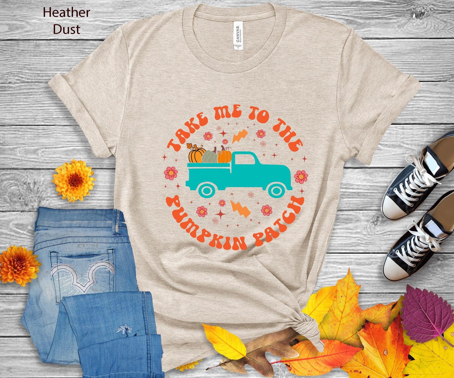 Pumpkin Patch T-Shirt | Retro Fall Harvest Tee 3XL