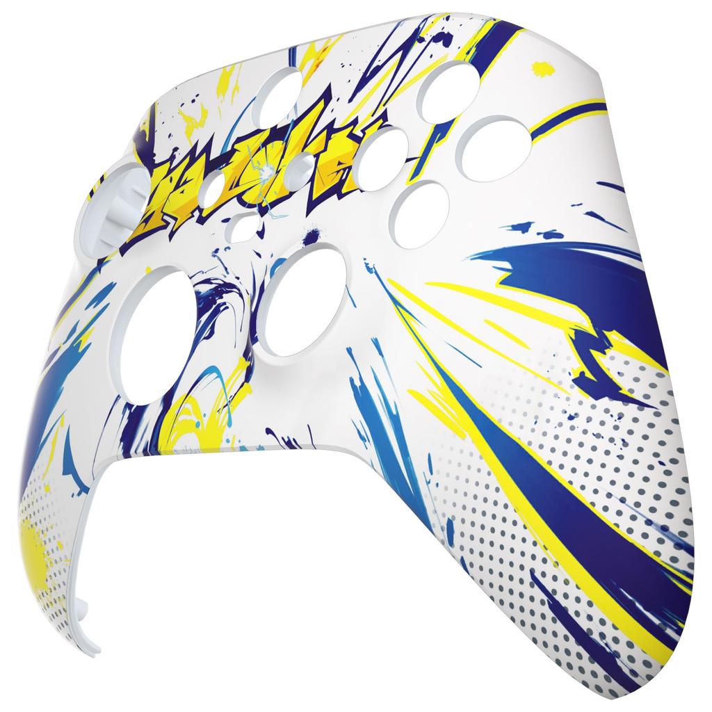 Coque avant personnalisée pour Xbox Series avec une façade Xbox Core à motifs non dans le X/S d'eXtremeRate, toucher doux (manette