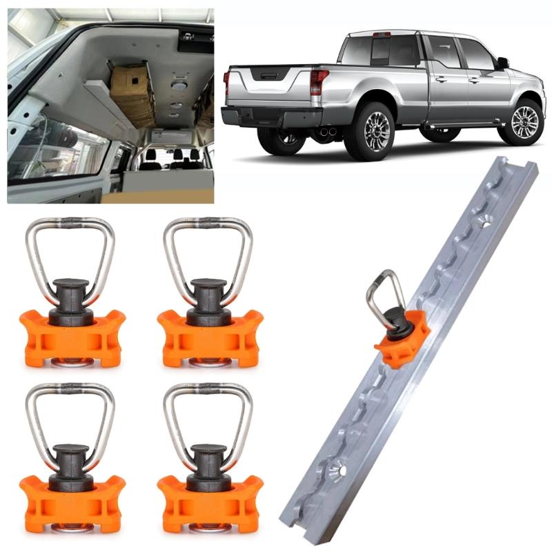 Versatile Lashing Rail End Fittings, For Easy Motorhomes Installation Easy Cargo Securing in Vehicles Trailer Transport