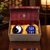 Spherical Esmaltado Hand Ball with Presentation Box Yin-Yang Exercise