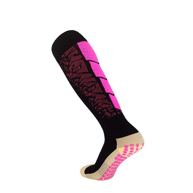 Men's Non-Slip Long Tube Football Socks - Professional Sports Socks with Towel Bottom for Training and Competition