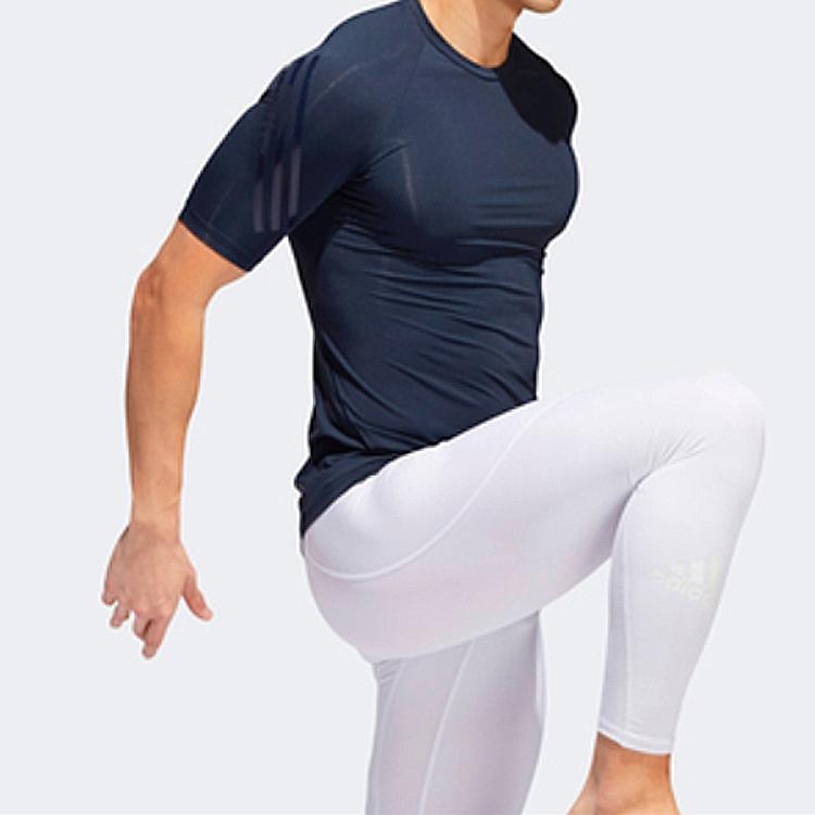 Adidas Training Round-Neck Short-Sleeve T-shirt Men Tops Legend-Ink-Blue FJ4078