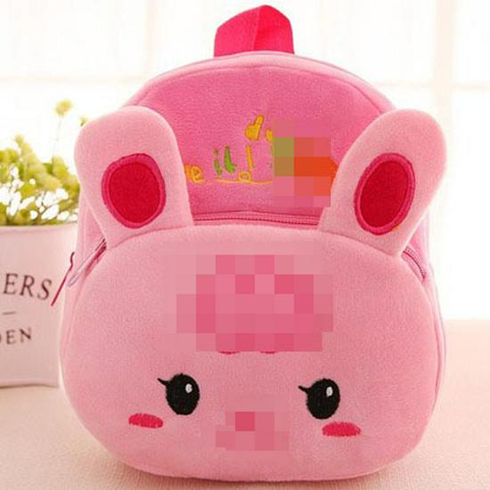 Cute Cartoon Plush Backpack for Toddlers - Double Shoulder, Kindergarten, Early Education, Doll Design