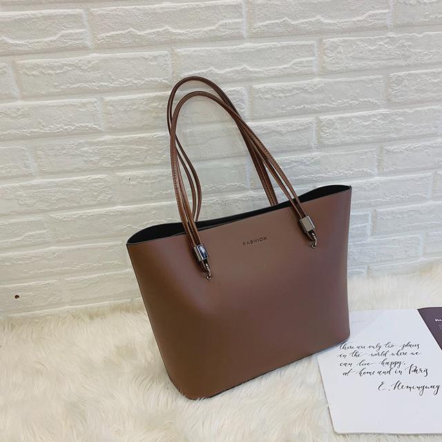 Winter New Black Tote Bag Female Large Capacity Shoulder Bag Casual Commuter Handbag Travel Bag Girls Bookbags Top-handle Bag