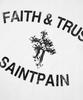SAINTPAIN Sp Face & Trust Heavyweight Ringer T-Shirt White