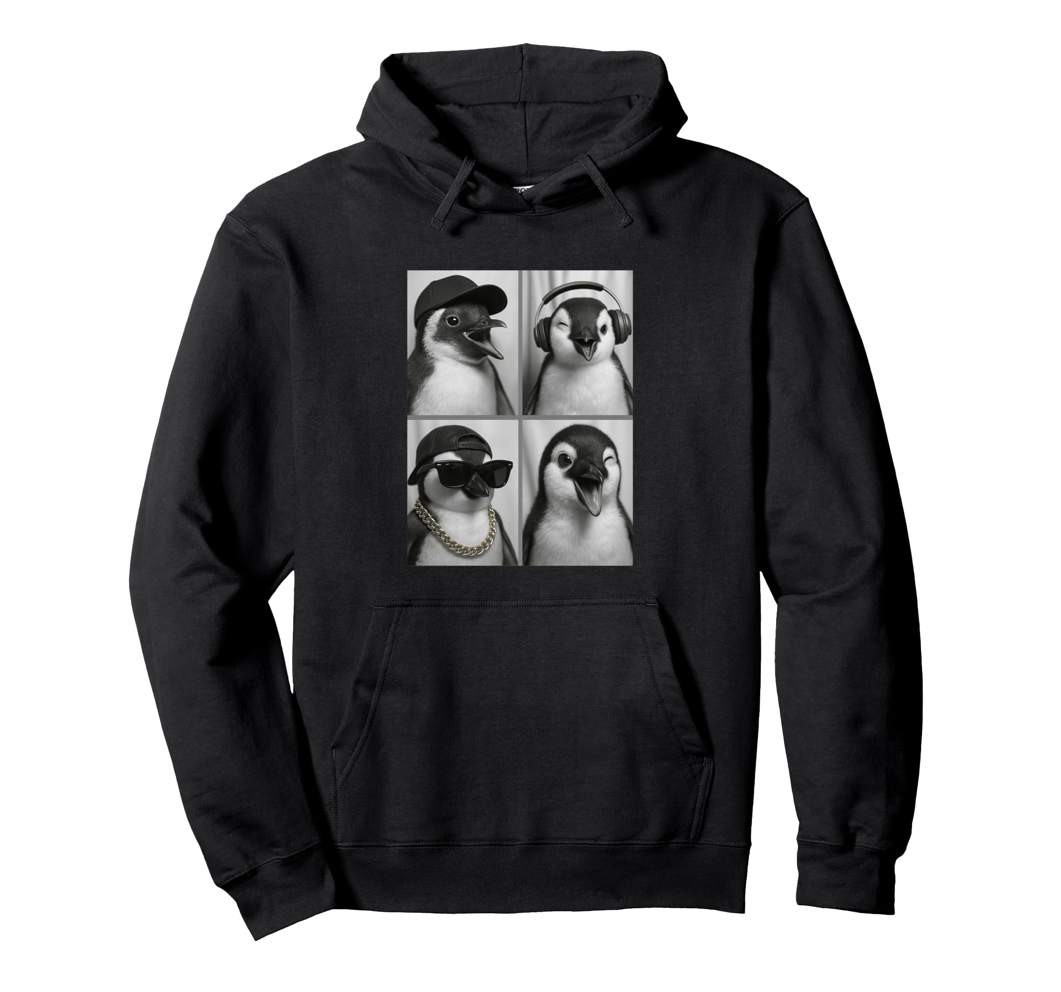 

Penguin headphones sunglasses hoodie