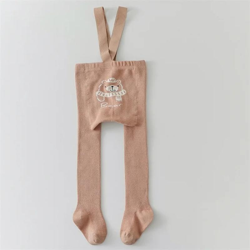 

Колготки для новорожденных девочек, мягкие колготки для девочек, повседневные леггинсы для мальчиков с бретельками, трикотажные колготки S(0-1Y) хаки